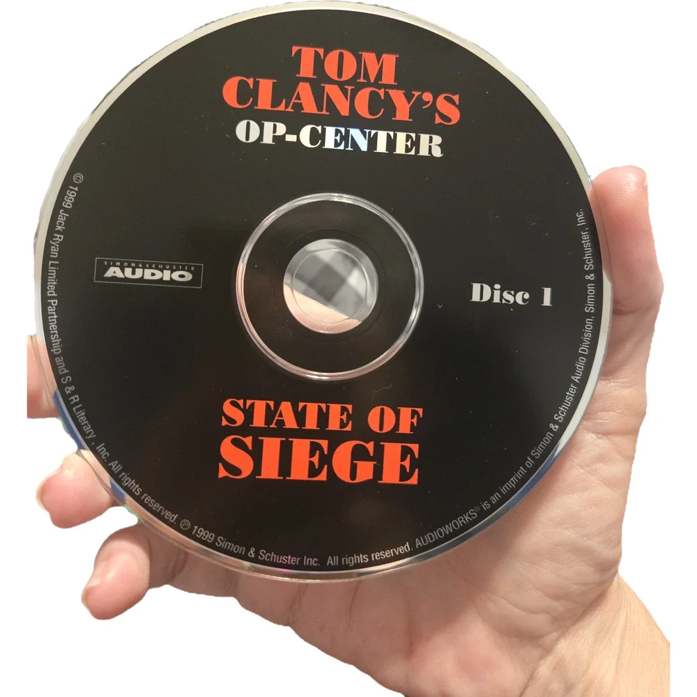 Tom Clancy's Op-Center Audiobook CD Lot of 3 - Siege, Conquer, Control